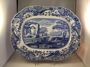 Große italienische Servierplatte Spode Blue 36,5 x 28 cm - Bild 1 von 7