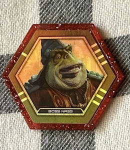 TOPPS Star Wars Boss Rojo Húmedo Brillo Hexagonal Moneda Ficha - Imagen 1 de 4