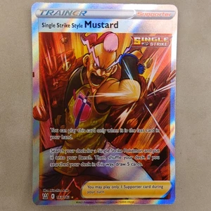 Pokémon Battle Styles Single Strike Style Mustard Full Art Ultra Rare 163/163 NM - Picture 1 of 2