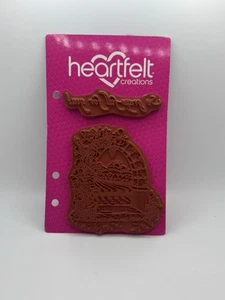 Heartfelt Creations Cling Rubber Stamps 2pc Riviera Gateway & quote - Picture 1 of 4
