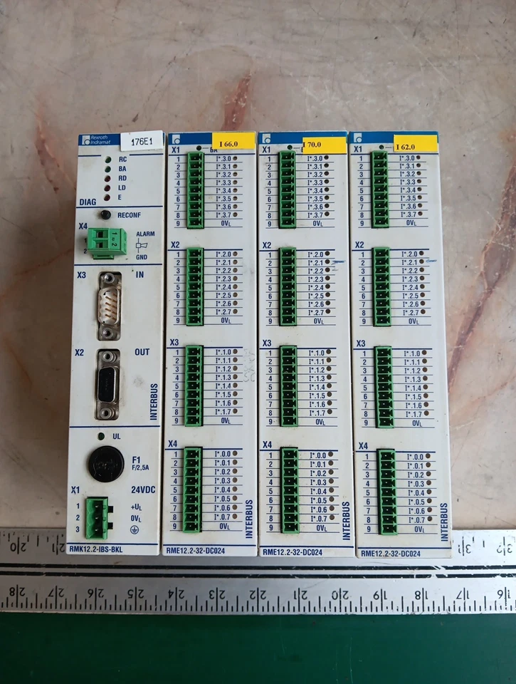 MÓDULO COMM REXROTH INDRAMAT RECO RMK12.2-IBS-BKL (3) RMA12.2-32-DC024 ¡CON BASE! Foto 1 de 4