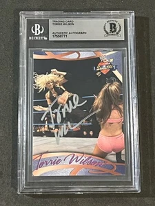 TORRIE WILSON 2004 FLEER WWE DIVINE DIVAS SIGNED AUTOGRAPHED CARD BAS AUTHENTIC - Picture 1 of 2
