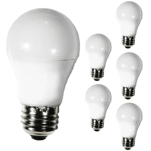 Diodesy A15 LED Blue Light Bulb 5W 80LM E26 120V White Turns Blue When Lit 6Pk - Picture 1 of 2