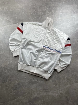 Vintage 80s Adidas Ventex Made in France Quilted Track Jacket USA Trefoil M - Image 1 of 4