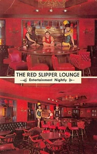 Cherry Creek Inn The Red Slipper Lounge Waitress  Scene Denver,CO Vtg Postcard  - Picture 1 of 2