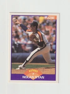 Nolan Ryan Houston Astros 1989 Score Baseball Card #300 - Picture 1 of 3