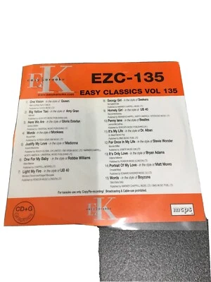 Easy Karaoke Easy Classics EZC 135 - Image 1 of 2