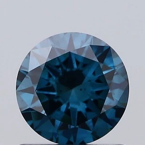 ROUND 0.78ct VIVID BLUE SI1 IGI CERTIFIED LAB GROWN DIAMOND LG572328097 - Picture 1 of 7