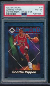 1992 DIAMOND SPORTS #10 SCOTTIE PIPPEN PSA 4 hand cut centered SWSW6 - Picture 1 of 2