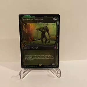 MTG FOIL Tarmogoyf Scrounging Deathclaw Showcase - Fallout Commander #349 - Picture 1 of 2