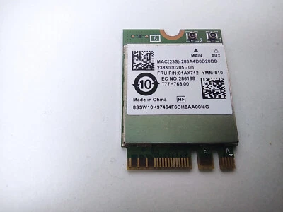 Lenovo Ideapad 530S-14IKB Thinkpad A275 Yoga 730-13IKB WiFi Card 01AX712 - Image 1 of 2