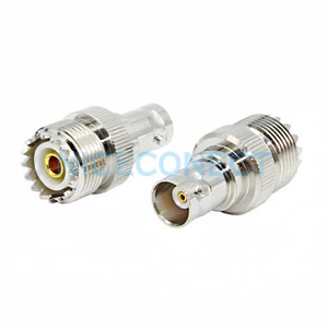 10x BNC Jack to SO239 UHF Female Adapter coupler Ham&Amateur Radio Walkie Talkie - Picture 1 of 5