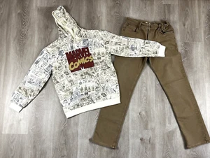 Marvel Comics Hoodie Boys Size Xl with Cat & Jacks Pants Size 16 - Picture 1 of 24