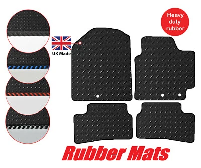 Kia Stonic 2017 + onwards Tailored Car 3mm Rubber Mats & Edgings 4 pcs set  - Image 1 of 4