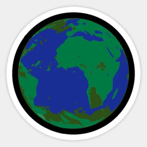 Earth World Globe Nature Vinyl Wall Bumper Bottle Phone Decal Decor Sticker - Picture 1 of 1