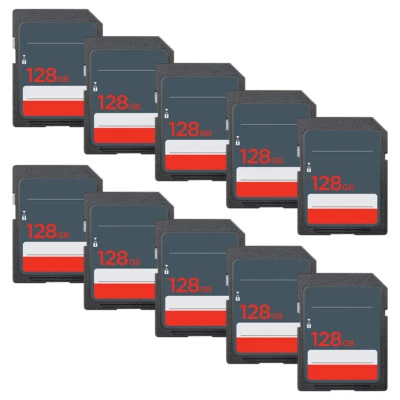 SET OF 10 PIECES- SanDisk Ultra 128GB SDHC Class 10 Flash MemoryCard 100MB/s - Image 1 of 4