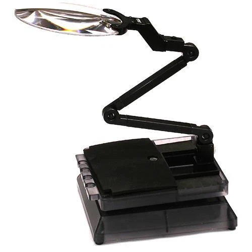 Universal Workstation Car Stand w/ LED Light & Magnifying Len - Image 1 of 1
