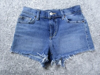 Pantalones Cortos Joes Para Mujer 25 Corte Denim Azul Jeans Parte Inferior Medio Lavado Envejecido Foto 1 de 4