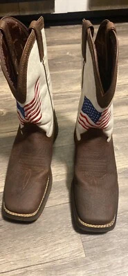 Botas ocidentais Durango infantis Lil Rebel bandeira angustiada DBT0234 - Imagem 1 de 4