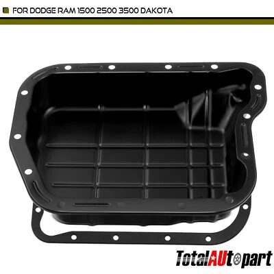Transmission Oil Pan with Drain Plug for Dodge B1500 Ram 1500 Ram 2500 Ram 3500 - Image 1 of 4