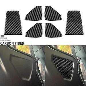 Real Carbon Fiber Interior Seat Back Headrest Cover Trim For Seat Leon MK2 05-12 - Picture 1 of 24