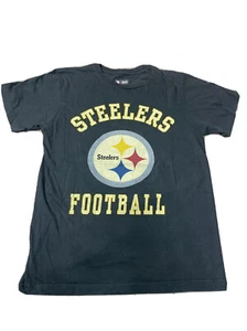 NFL Team Apparel Pittsburgh Steelers Football t-shirt Black  Size Medium - Picture 1 of 6