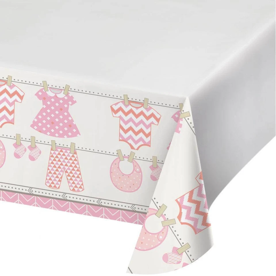 Bundle of Joy Girl Table Cover - Baby Shower Party Supplies - Image 1 of 1