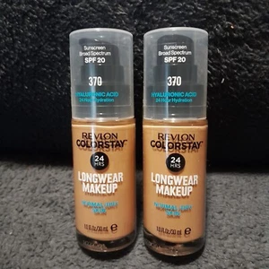 Revlon Colorstay Makeup 24hrs Foundation #370 Toast New--Lot of 2 - Picture 1 of 3