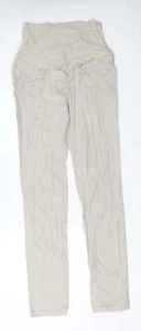 H&M Womens Beige Cotton Blend Chino Trousers Size W36 L32 - Picture 1 of 12