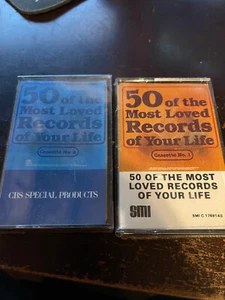 SEALED 50 of the LOVED Records OF YOUR LIFE Album No 1 AND No 2 Cassette Tapes - Picture 1 of 8