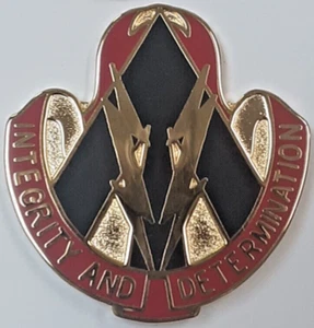 US Army 653rd Regional Support Group Crest 'Integrity And Determination' Pin DUI - Picture 1 of 3