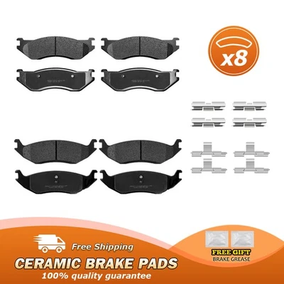 Pastillas de freno delanteras y traseras de cerámica para camioneta Dodge Durango Ram 1500 Foto 1 de 4