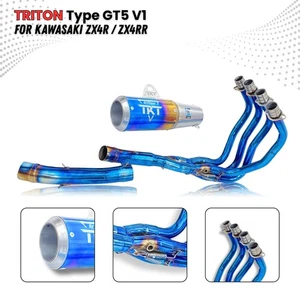 Sistema de escape completo para Kawasaki ZX-4R / ZX-4RR 2023-2025 | Acero inoxidable Racing - Imagen 1 de 6
