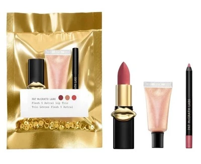 Pat McGrath LABS Flesh 5 Astral Lip Trio Mini Lipstick & Lip Pencil Vinyl Gloss - Image 1 of 3