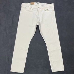 Polo Ralph Lauren Sullivan Slim Men’s Jeans Low Stretch Straight Leg Cream 40x32 - Foto 1 di 13