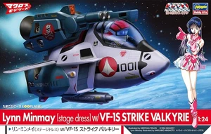 Hasegawa 1/24 Lynn Minmay w/VF-1S Strike Valkyrie (Egg Plane) Model Kit 65863 - Picture 1 of 8