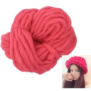 Super Thick Viscose Chunky Roving Yarn – Soft Wool for Hand Knitting & Spinnin - Picture 1 of 3