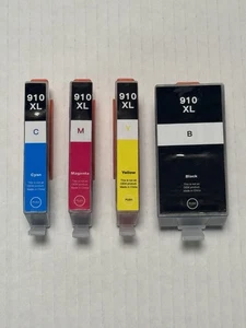 4 Pack 910xl ink cartridge Yellow,magenta,Cyan And Black - Picture 1 of 4