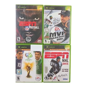NFL Football, MVP Baseball 2003, NHL 2K5, FIFA World Cup Germany 2006 Game Lot 4 - Picture 1 of 6