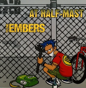 AT HALF MAST / TO THE EMBERS - SPLIT 7" (2008) LIMITED WHITE VINYL / HARDCORE - Bild 1 von 1