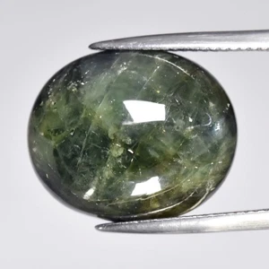 💎 19.86ct 17.7x14.5mm Oval Cabochon Natural Green Sapphire - Heated, Africa Gem - Picture 1 of 4
