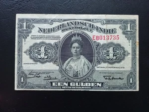 Netherlands Indies 1 Gulden, 17-11-1919, Muntbiljet Issue, (P-100a) - Picture 1 of 17