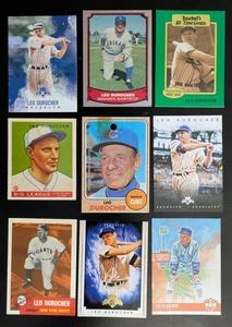 Hall of Famer Leo Durocher 9-Card Lot - Cubs, Giants, Cardinals, Dogers - Picture 1 of 2