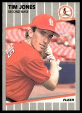 1989 Fleer Tim Jones St. Louis Cardinals #453