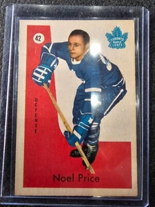 Noel Price Toronto Maple Leafs 1959-60 Parkhurst Card #42 Vg  - Foto 1 di 2