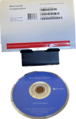 Microsoft Windows Server 2022 Standard 16 Core 64 Bit con DVD - Immagine 1 di 3