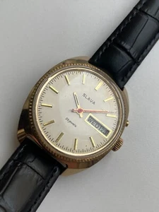 RELOJ VINTAGE RARO HERMOSO СЛАВА SLAVA 26 JOYAS AU 5 G FECHA RUSA CAL2428 - Imagen 1 de 16