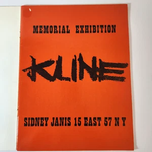 Franz Kline Memorial Exhibition Sidney Janis Gallery 1963 Exhibition Catalog Art - Picture 1 of 11
