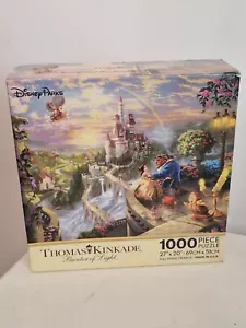 Disney Parks Thomas Kinkade Beauty and the Beast 1000 Piece Puzzle New - Picture 1 of 6