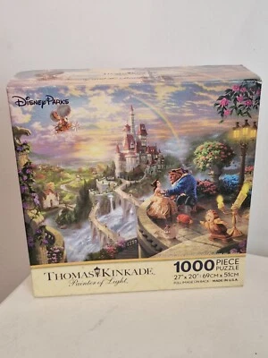 Disney Parks Thomas Kinkade Beauty and the Beast 1000 Piece Puzzle New - Image 1 of 4
